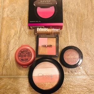 Blush and Highlighter Bundle Ofra NYX Milk Makeup